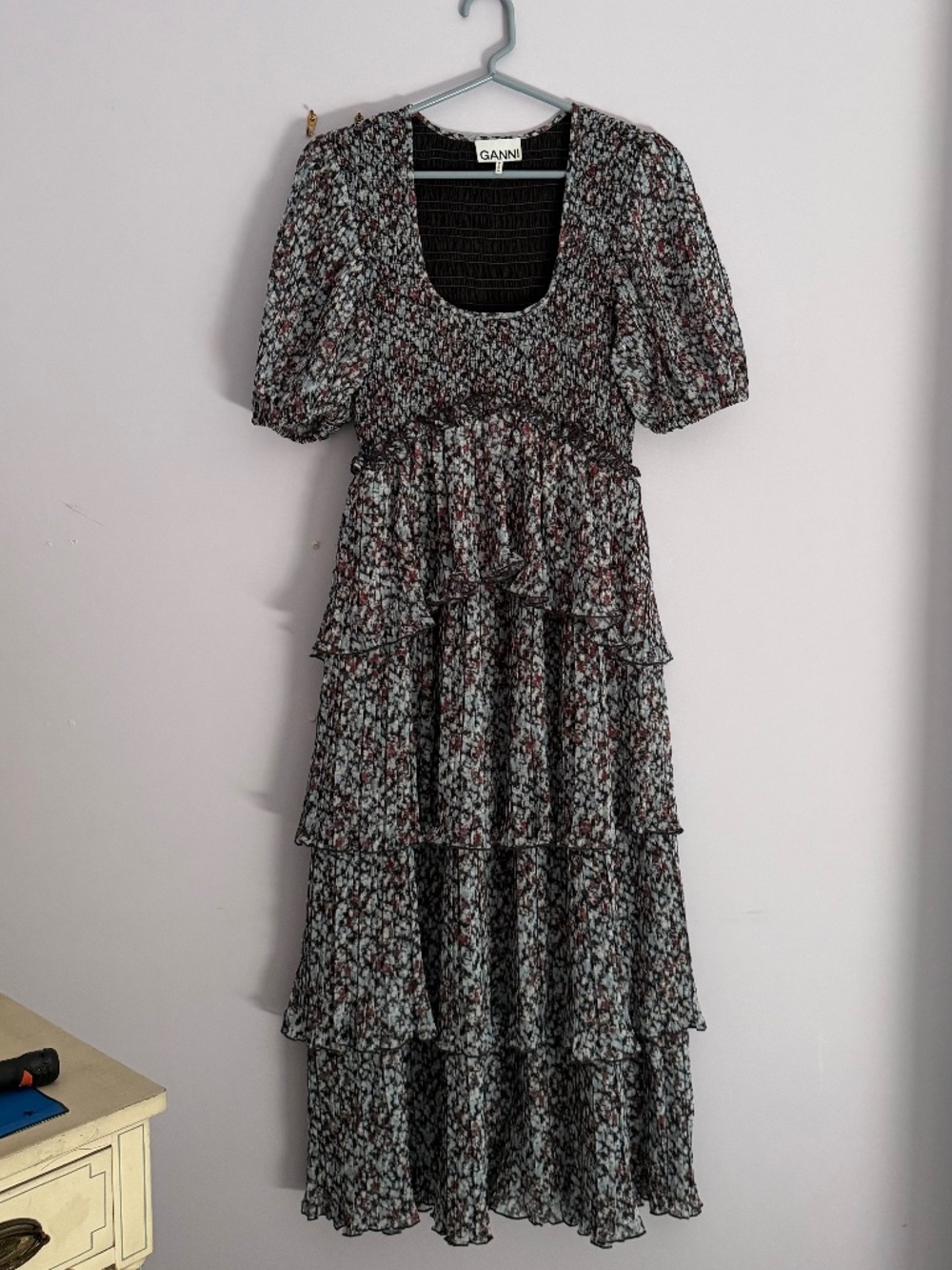 GANNI Ruffle Dress